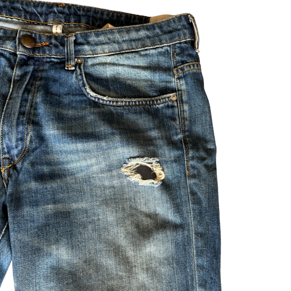 Mauro M. Grifoni Denim Streetwear Women’s 29 Distressed Jeans High End Italy - Picture 4 of 14